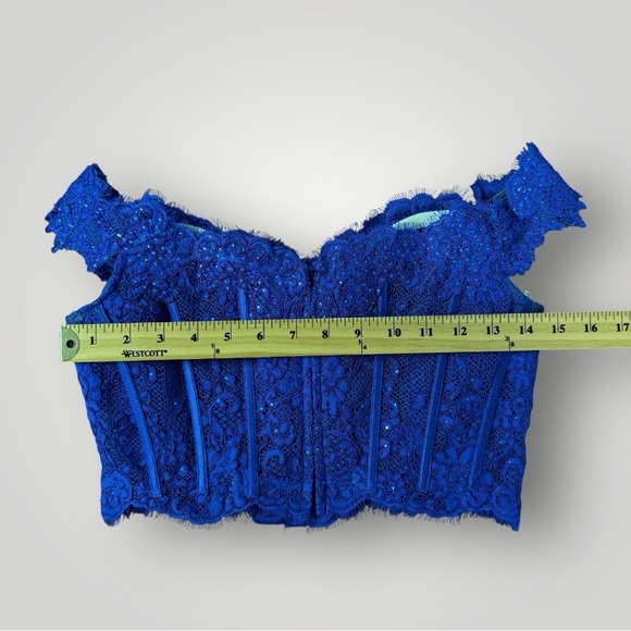 Ellie Wilde by Mon Cheri Corset Skirt Sep Prom Dress Sz 4 - Picture 12 of 13